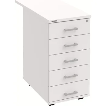 Zásuvkový kontejner Kancelářský kontejner K 35 C N 80 - BÍLÁ , BÍLÁ