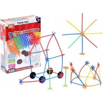 ostatní stavebnice Stavebnice brčka slámky 238 dílů ZA3111