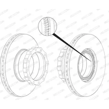 Brzdový kotouč FERODO Brzdový kotouč PREMIER - 330 mm FE FCR148A