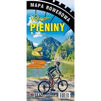 Velo PIENINY mapa rowerowa laminowana 1:30 000 STUDIO PLAN 2024 Kolektiv autorů
