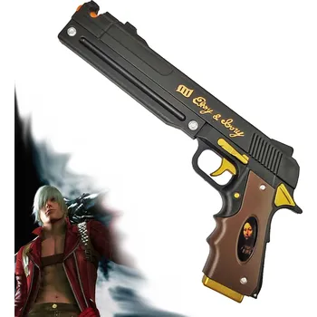Replika zbraně Měkčená Danteho pistole ""EBONY"" - Devil May Cry
