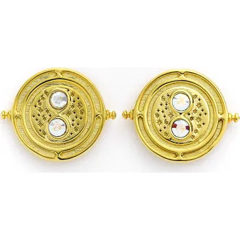 Módní doplněk Harry Potter pozlacené naušnice Obraceč času s křišťálovými prvky