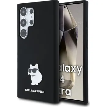 Pouzdro na mobilní telefon Karl Lagerfeld - Silikon (KLHCS24LSMHCNPK) - Samsung Galaxy S24 Ultra - Choupette Metal Pin