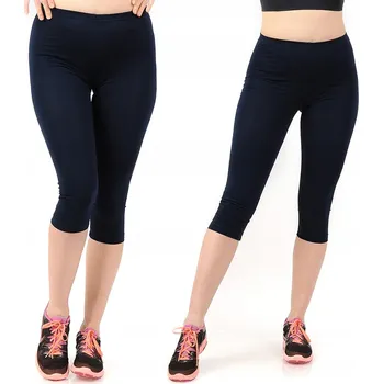 Dámské legíny Dámské 3/4 legíny Capri Legíny na nohy LAEMI 458 tmavě modré 3XL
