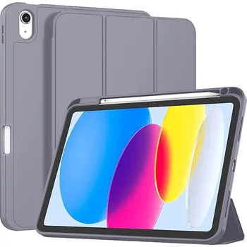 Techsuit - Flex Trifold (s držákem na tužku) - iPad 10 (2022) 10,9 / 11 (2025) - fialový