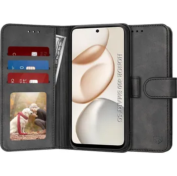 Pouzdro na mobilní telefon Flipové pouzdro Techsuit Diary Book pro Honor 400 Smart 5G - Černé