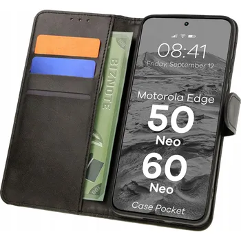 Pouzdro na mobilní telefon Flipové pouzdro Bizon pro Motorola Edge 50 Neo, černé