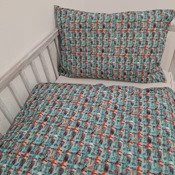 Povlečení Pro útulný domov Povlečení do postýlky Mechanici ROZMĚR: 35 x 55 + 110 x 125 cm - Ikea rozměr