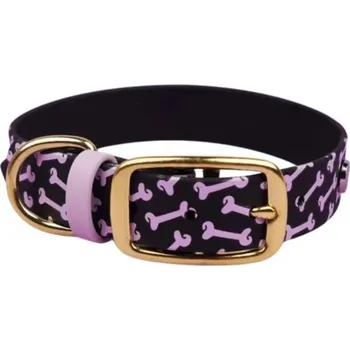 Obojek pro psa Bura Obojek černý kostičky | Obojek pro psy - XXXS