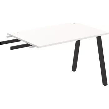 Psací stůl Stůl pracovní k řetězení úzký UE A 1200 RU - BÍLÁ , ČERNÁ