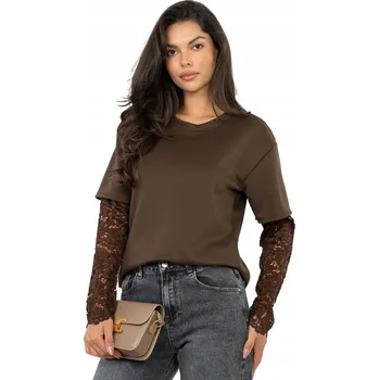 Italy Moda halenka s dlouhým rukávem, střih oversize, univerzální velikost