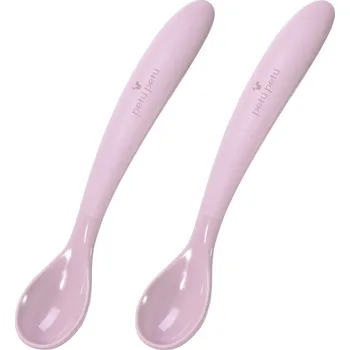 dětský příbor PETÚ PETÚ Maddie Silikonové lžičky 2 ks Rose
