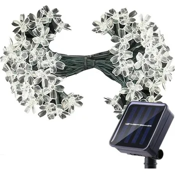 LED páska X-SITE LED světelný řetěz se solárním nabíjením KVĚTINA YHD-001 RGB 5m