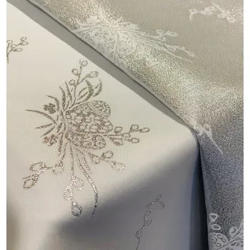 ubrus Luxusní Velikonoční ubrus - stříbrný WZ5 Rozměr ubrusu (šířka x délka): 100x100cm