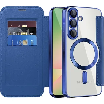 Pouzdro na mobilní telefon Techsuit - Pouzdro SmartMag Book - Samsung Galaxy A56 5G - modré