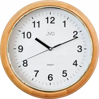 Hodiny ČITELNÉ KLASICKÉ TICHÉ DŘEVĚNÉ HODINY NA ZEĎ JVD NS19040.68 32 cm