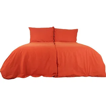 Povlečení B.E.S. - Petrovice Povlečení bavlna jednobarevné uzavírání zip - cihlové 140 × 220 cm