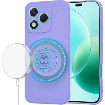 Pouzdro na mobilní telefon Techsuit - SoftFlex MagSafe - Honor 400 Lite - světle fialový