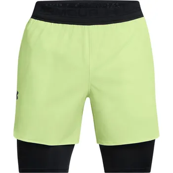 Pánské sportovní kraťasy Under Armour VANISH ELITE 2IN1 SHORTS zelené 1378604-304 - M | UK 10,5 | US 11,5