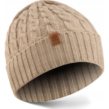Čepice Betlewski zimní čepice beanie béžová, univerzální velikost