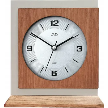 Hodiny DŘEVĚNÉ HNĚDÉ TICHÉ KRBOVÉ HODINY JVD HS24013.78 18,5x20 cm