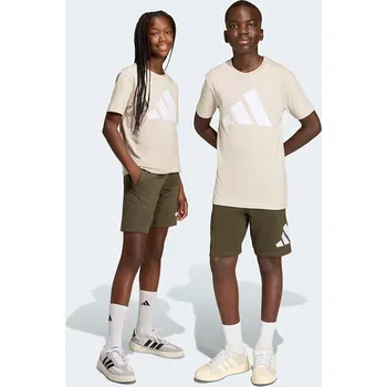 Dětská bavlněná souprava adidas KD6057 béžová 12X, vel. 152