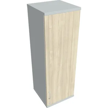 Policová skříň Skříň dveřová SZ 3 40 01 P H (Horní) pravá, Zámek jednoduchý - AKÁT , ŠEDÁ