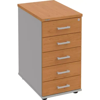 Zásuvkový kontejner Kancelářský kontejner K 35 C P - OLŠE , ŠEDÁ