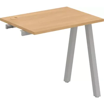 Psací stůl Stůl pracovní k řetězení úzký UE A 800 R - DUB , ŠEDÁ