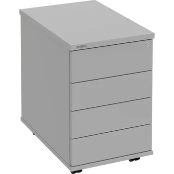 Zásuvkový kontejner Kancelářský kontejner K 34 C PTO N - ŠEDÁ , ŠEDÁ