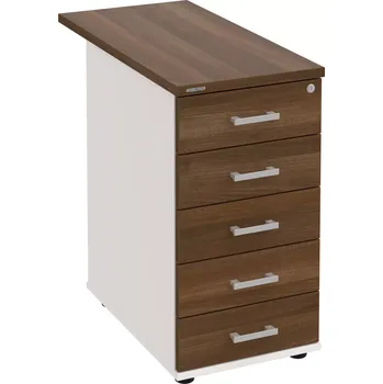 Zásuvkový kontejner Kancelářský kontejner K 35 C P 80 - OŘECH , BÍLÁ