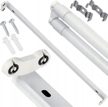 Zářivkové svítidlo BERGE Přisazené LED stropní/zářivkové svítidlo 60cm 2x60 G13 T8