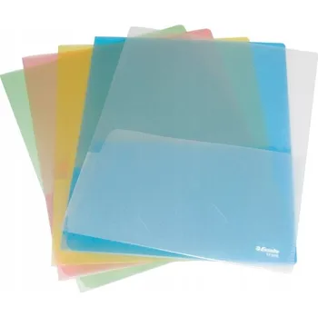 OBALY NA DOKUMENTY GROSZKOWE dvojité A4 180mic 5 kusů mix barev ESSELTE