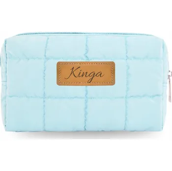 Kosmetická taška Kosmetická taštička Solier Kosmetyczka pikowana niebieski