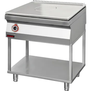 Sporák KROMET Plynový sporák s varnou deskou 800 mm na rámovém podstavci, 800x700x900 mm | KROMET, 700.KG/I-800.T