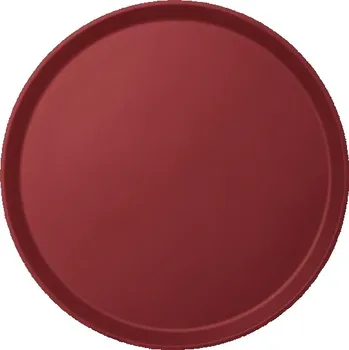 Servírovací tác Camtread, kulatý, protiskluzový, Cambro, vínový, ⌀405x(H)21mm