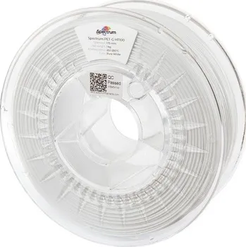 3D tisk PETG HT100 filament s vyšší tepelnou odolností Spectrum bílá (Pure White) 1,75 mm 1 kg