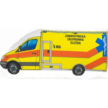 Dekorativní polštářek Tvarovaný polštář 57x29cm Sanitka