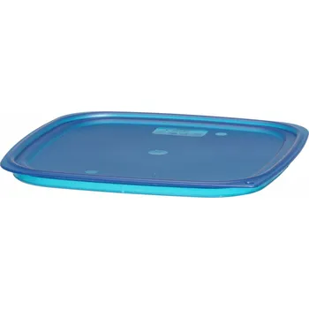 Dóza na potraviny Víko pro nádobu CamSquares Fresh Pro, Cambro, pro nádoby o objemu 11,4 l, 17,2 l a 20,8 l., Modrá, 289x289x(H)19mm