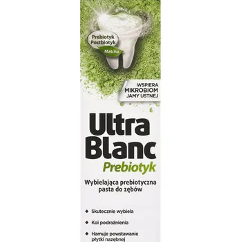 zubní pasta UltraBlanc prebiotická zubní pasta s bělícím účinkem a prebiotiky 75 ml