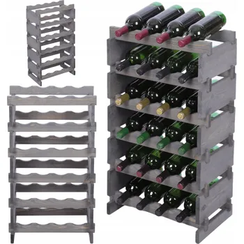 Stojan na víno Stojan na víno modulární regál na lahve 6x4 lahví STAV JAKO KOSTKY EKO