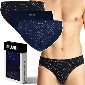 Slipy ATLANTIC 3MP-147 Pánské slipy CLASSIC 3-BALENÍ - M