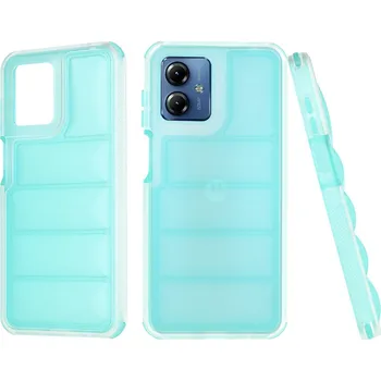 Pouzdro na mobilní telefon Techsuit - Wave Shield - Motorola Moto G14 - tyrkysová