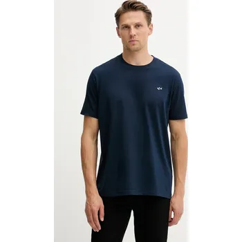 Pánské tričko Bavlněné tričko Paul&Shark Knitwear 99311005 námořnická modř 59X, vel. XXL