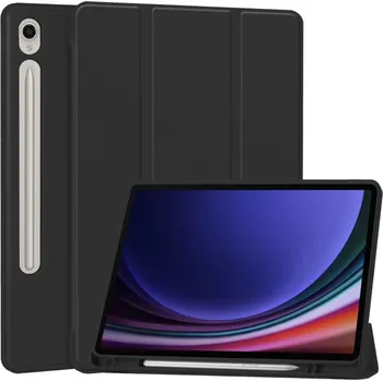 Techsuit - Flex Trifold (s držákem na tužku) - Samsung Galaxy Tab S9 / S9 FE / S10 FE - černý