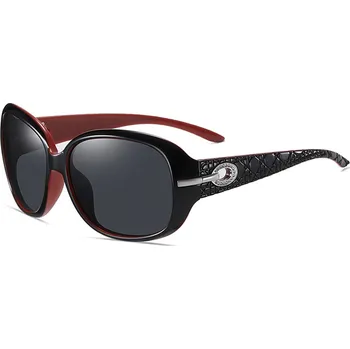 Sluneční brýle Techsuit - Sluneční brýle Polarized PC (2012) - UV ochrana - černá / červená / šedá