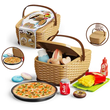 Dětská kuchyňka Dětský piknikový košík - Pizza set