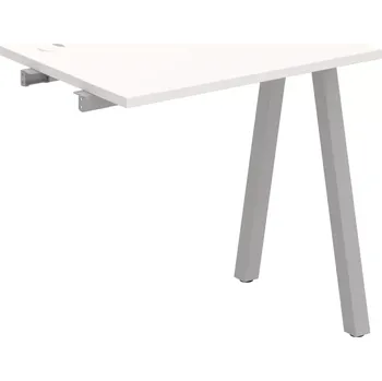 Psací stůl Stůl pracovní k řetězení úzký UE A 800 R - BÍLÁ , ŠEDÁ