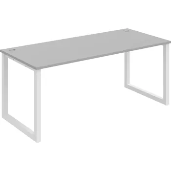 Psací stůl Kancelářský stůl US O 1800 - ŠEDÁ , BÍLÁ