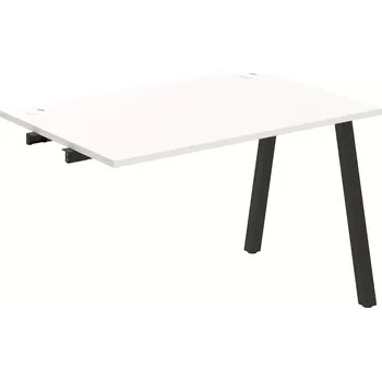 Psací stůl Stůl pracovní k řetězení úzký UE A 1200 R - BÍLÁ , ČERNÁ